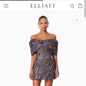 NWT Elliatt Mikayla Mini Party Dress In Purple